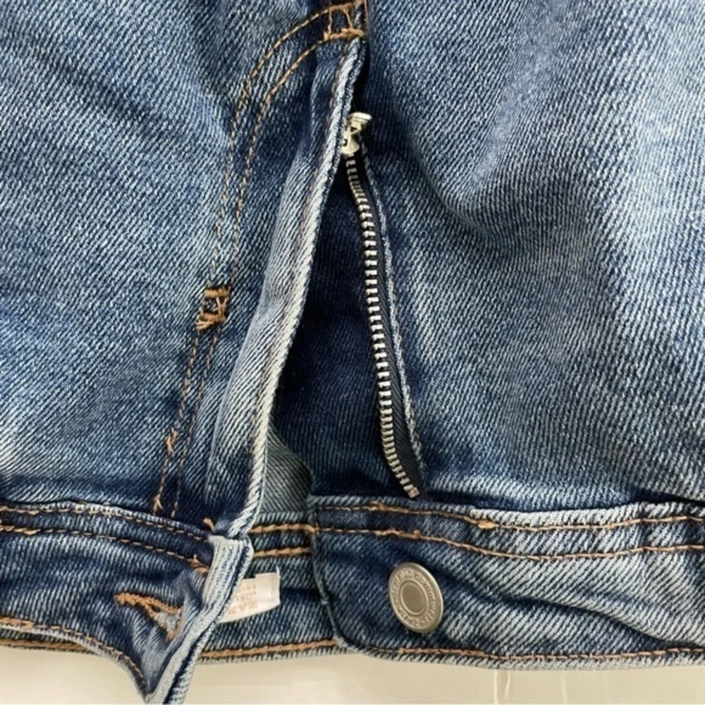 Zara Raw Hem Side Stripe Skinny Ankle‎ Jeans